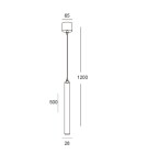 Pendant lamps - ELKIM Lighting SCOP 012 Power LED 3W Neutral White 4000K White 501201202 - product 3