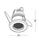 Flush-mounted lamps - pendants - ELKIM Lighting POINT 005 Power LED 3W Blue White 200501402 - product 5