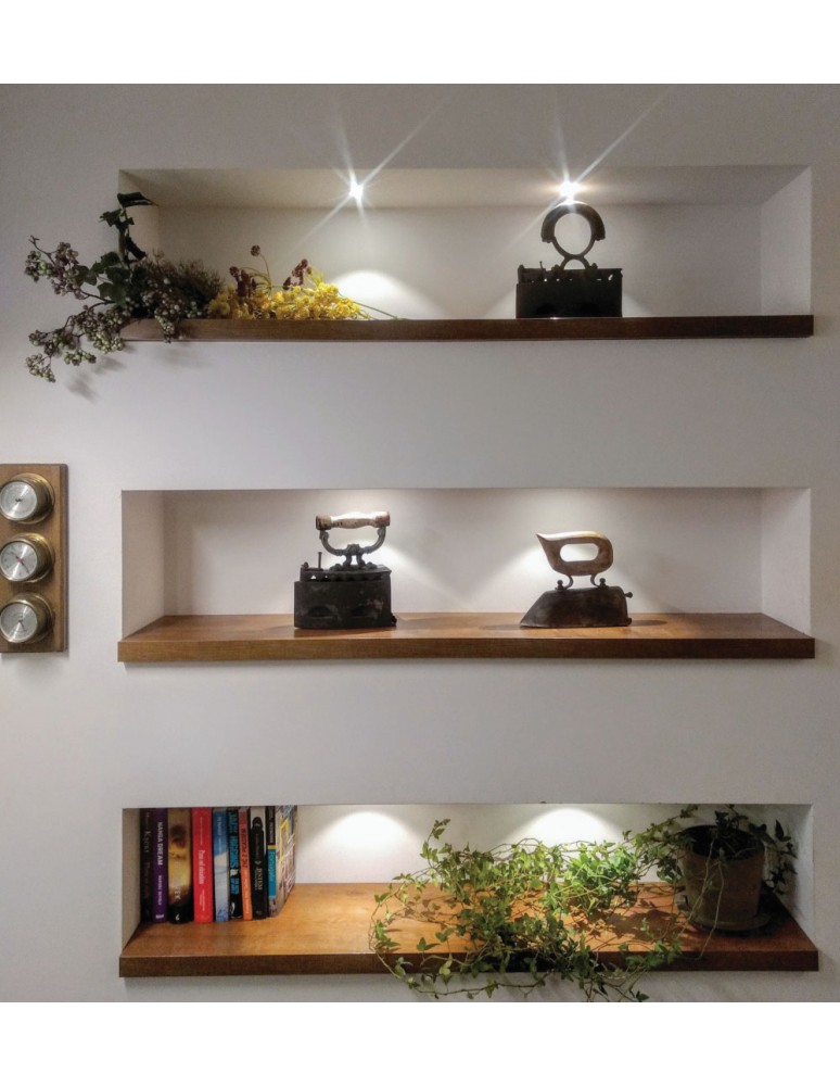 Flush-mounted lamps - pendants - ELKIM Lighting POINT 880 Power LED 1W Warm White 3000K Gold 288001105 - product kolory-swiatla.pl 3