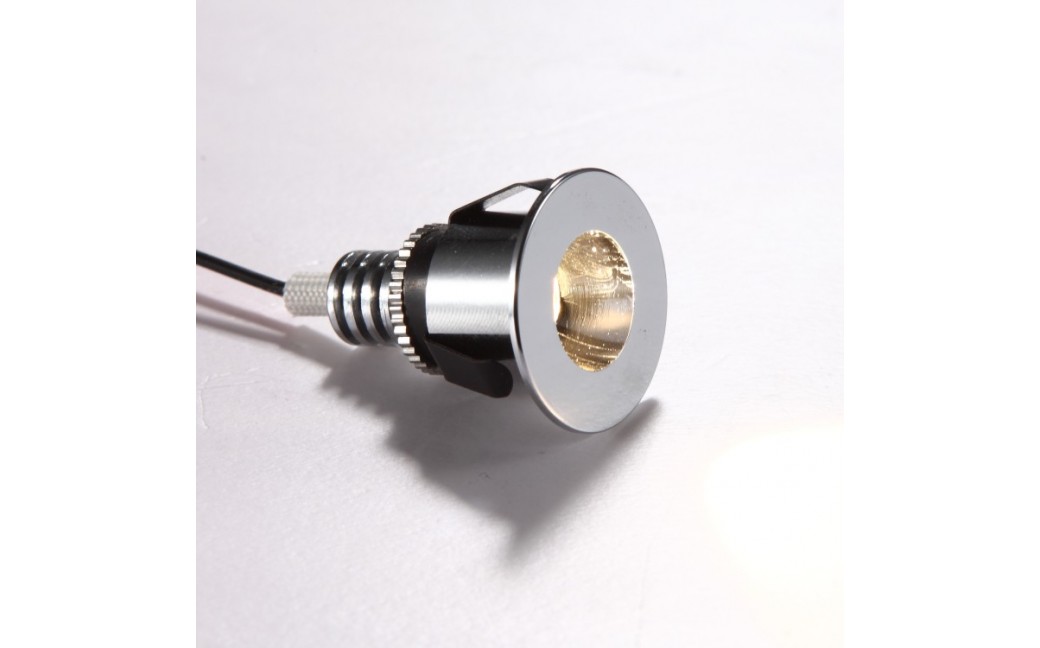 ELKIM Lighting POINT 880 Power LED 1W Biała ciepła 3000K Chrom 288001106