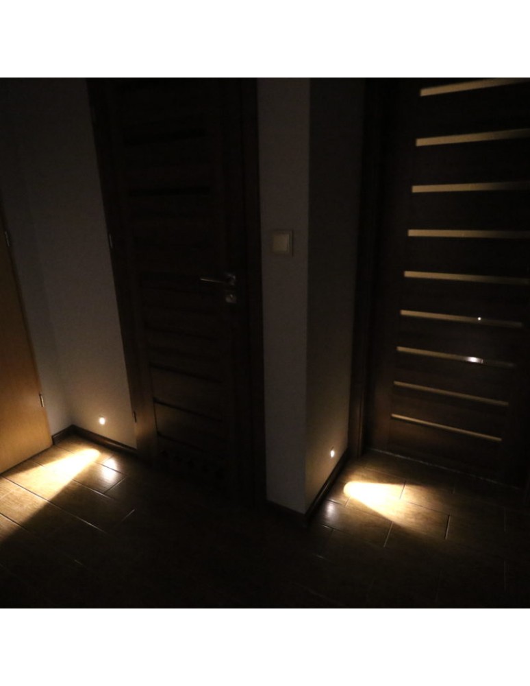 Stair lighting - ELKIM Lighting LESEL 002 Power LED 1W Warm White 3000K White 100201102 - product kolory-swiatla.pl 3