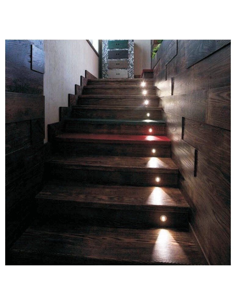 Stair lighting - ELKIM Lighting LESEL 002 Power LED 1W Cold White 6000K Black 100201303 - product kolory-swiatla.pl 2
