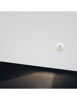 ELKIM Lighting LESEL 002 Power LED 1W Biała ciepła 3000K  Aluminium szczotkowane 100201108