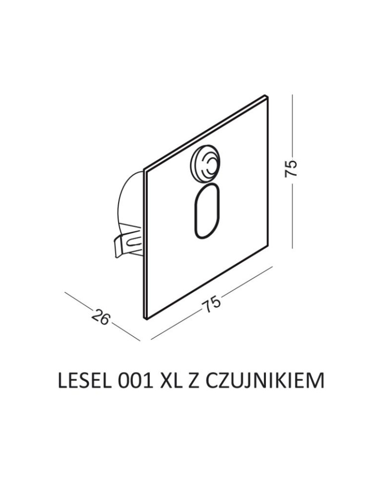 Stair lighting - ELKIM Lighting LESEL 001 XL with motion sensor Power LED 1W Cold White 6000K Brushed Aluminum 100102308CR - product kolory-swiatla.pl 3