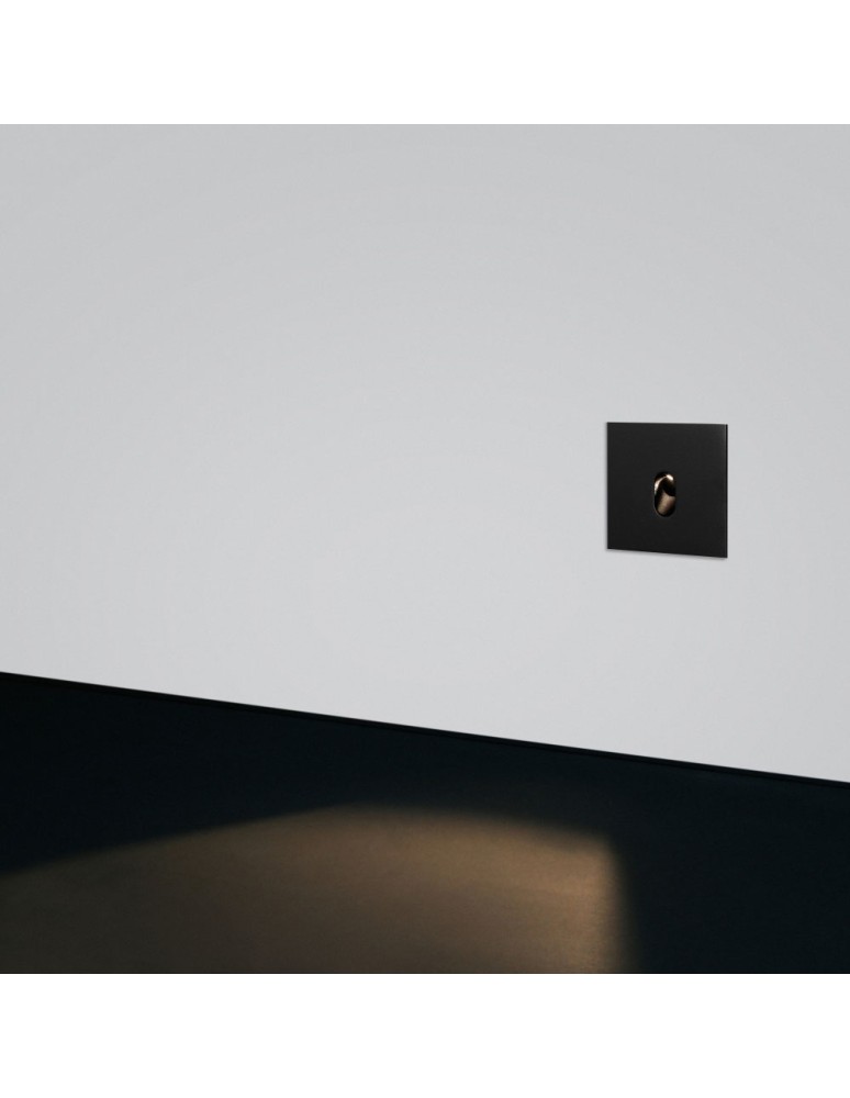 Stair lighting - ELKIM Lighting LESEL 001 XL Power LED 1W White Warm 3000K Black 100102103 - product kolory-swiatla.pl 1