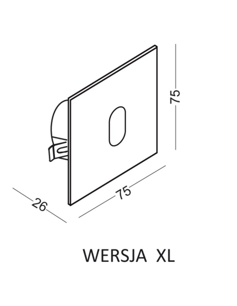 Stair lighting - ELKIM Lighting LESEL 001 XL Power LED 1W Cold White 6000K Black 100102303 - product kolory-swiatla.pl 4