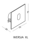 Stair lighting - ELKIM Lighting LESEL 001 XL Power LED 1W Cold White 6000K Brushed Aluminum 100102308 - product 4