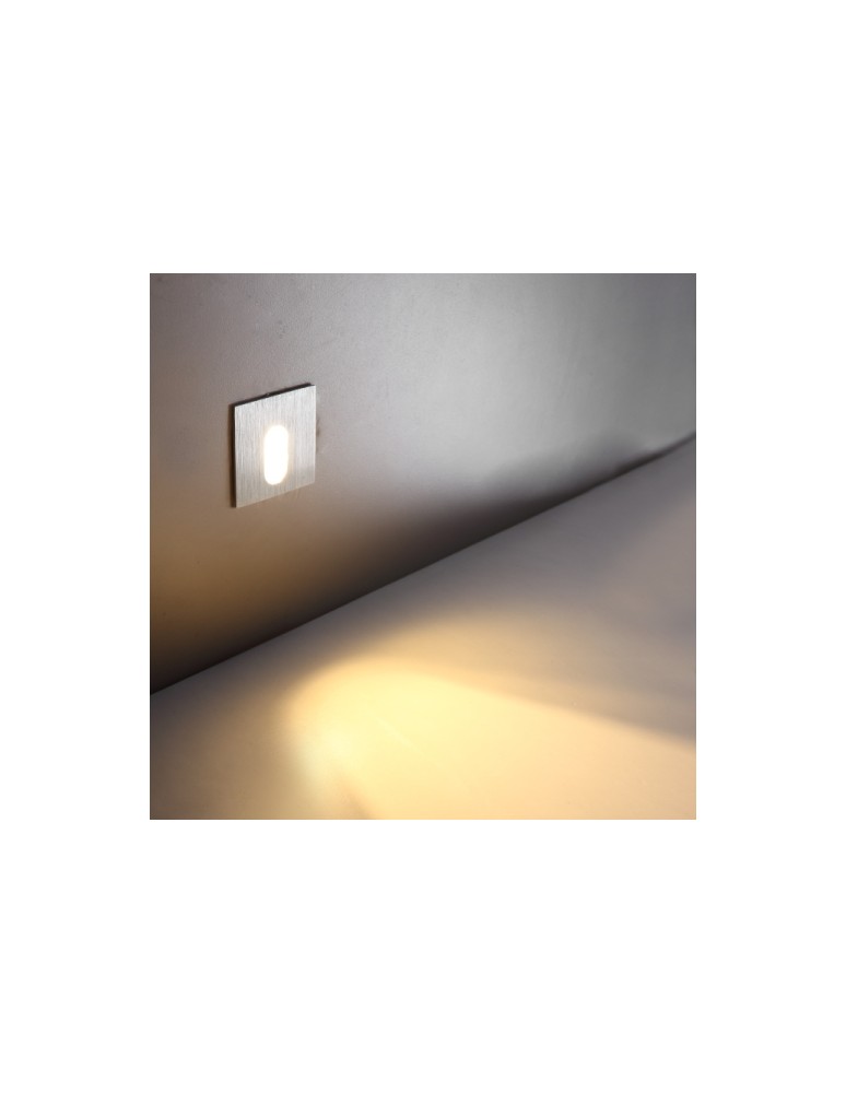 Stair lighting - ELKIM Lighting LESEL 001 L Power LED 1W Cold White 6000K Brushed Aluminum 100101308 - product kolory-swiatla.pl 2