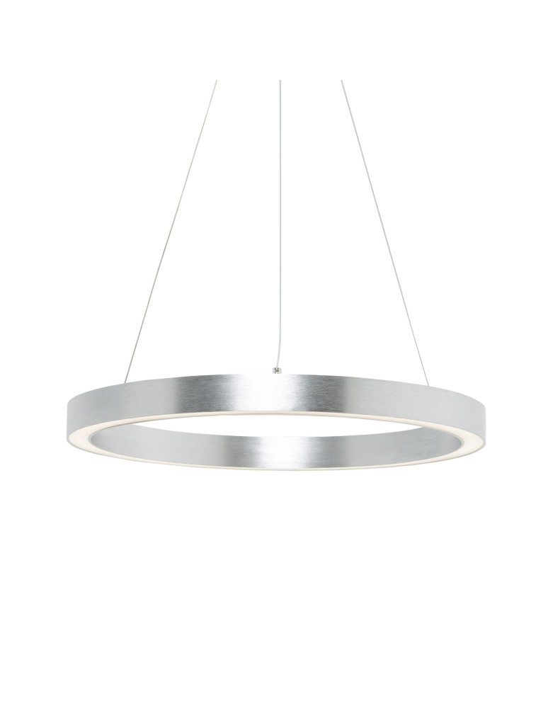 Pendant lamps circles - Zuma Line Carlo Pendant Lamp Silver/Silver 1xLED 4000K 4000lm Silver PL200910-600-SL - product kolory-swiatla.pl 1