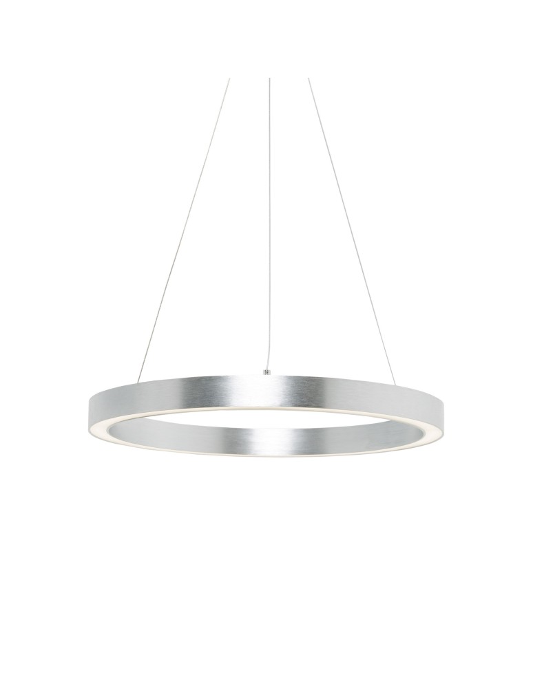 Pendant lamps circles - Zuma Line Carlo Pendant Lamp Silver/Silver 1xLED 4000K 2500lm Silver PL200910-400-SL - product kolory-swiatla.pl 1