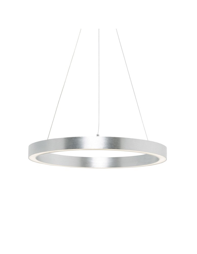 Pendant lamps circles - Zuma Line Carlo Pendant Lamp Silver/Silver 1xLED 4000K 3200lm Silver PL200910-500-SL - product kolory-swiatla.pl 1
