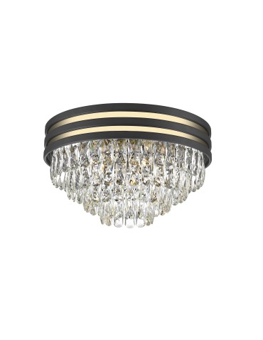 Zuma Line Naica Gold&Black/Gold&Black 5xE14 Black Matte Gold Ceiling Lamp C0525-05A-P7D7.