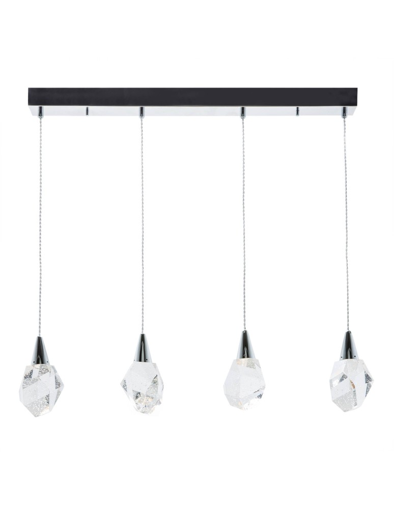 Pendant lamps on a strip - Zuma Line Ore Pendant Lamp Chrome 3xLED 360lm Chrome P0531-04B-B5AC. - product kolory-swiatla.pl 1