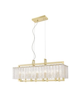 Zuma Line Palace Lampa Wisząca Złota/Gold 8xG9 Złoty Matowy P0523-08A-U8AC