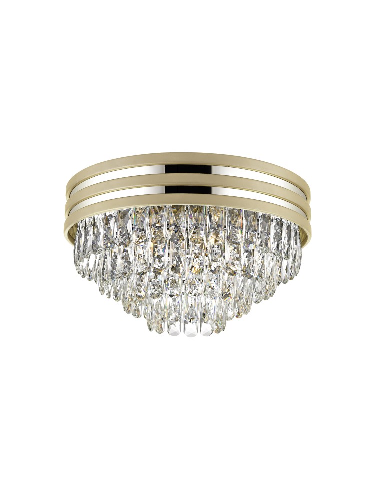 Ceiling lamps with crystals - Zuma Line Naica Gold/Gold Ceiling Lamp 5xE14 Matte Gold C0525-05A-V6B5. - product kolory-swiatla.pl 1