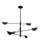 Modern chandeliers - Maytoni Mollis Chandelier G9 8x28W Black MOD126PL-08B - product 1