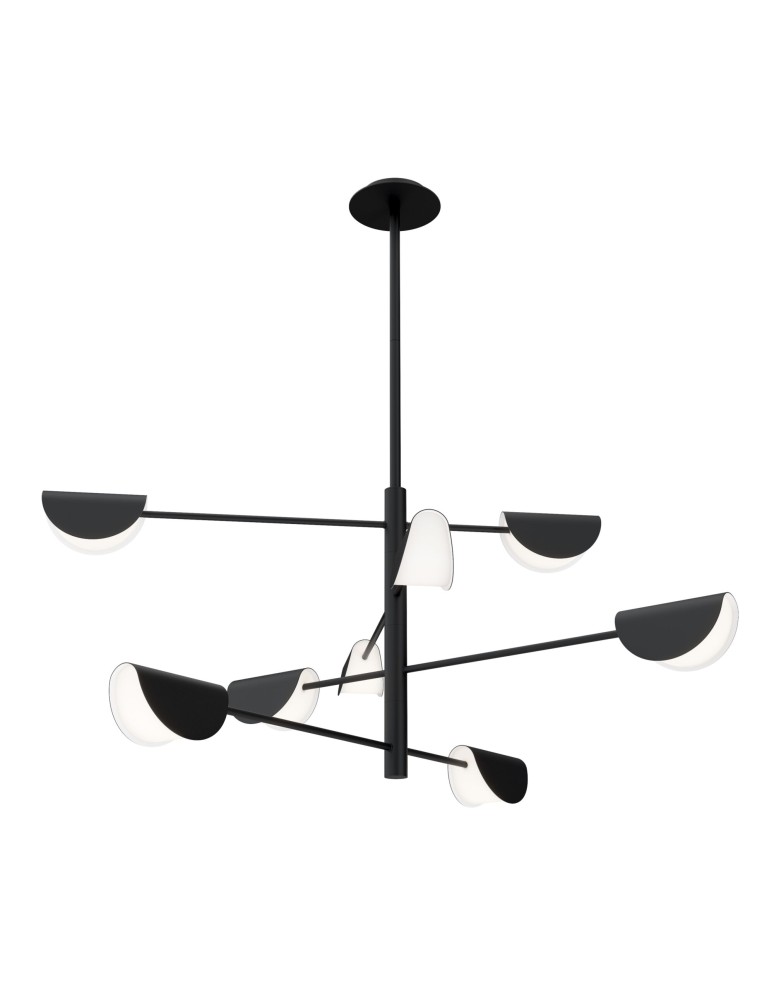 Modern chandeliers - Maytoni Mollis Chandelier G9 8x28W Black MOD126PL-08B - product kolory-swiatla.pl 1