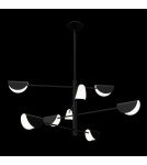 Modern chandeliers - Maytoni Mollis Chandelier G9 8x28W Black MOD126PL-08B - product 2