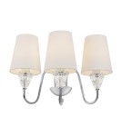 Wall lamps with lampshade - Maytoni Florero Wall-mounted E14 3x40W Chrome MOD078WL-03CH - product 1