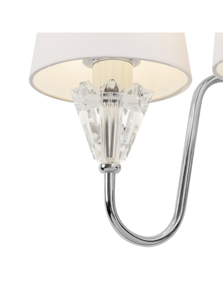 Wall lamps with lampshade - Maytoni Florero Wall-mounted E14 3x40W Chrome MOD078WL-03CH - product kolory-swiatla.pl 3