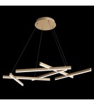 LED pendant lamps - Maytoni Line Pendant LED 75W 3000K 3500lm Gold Matte MOD016PL-L75MG3K. - product 2