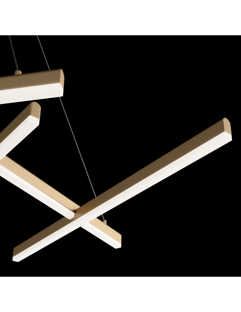 LED pendant lamps - Maytoni Line Pendant LED 75W 3000K 3500lm Gold Matte MOD016PL-L75MG3K. - product kolory-swiatla.pl 3