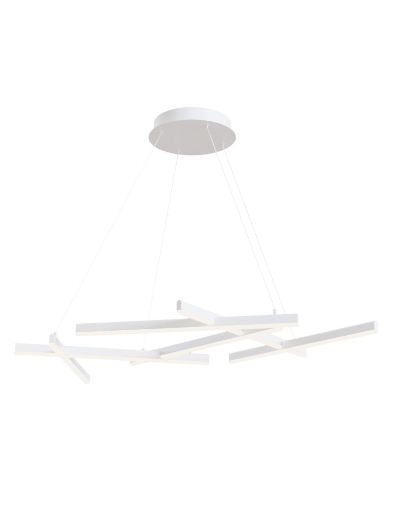 LED pendant lamps - Maytoni Line LED 75W 3000K 2600lm pendant MOD016PL-L75W white - product kolory-swiatla.pl 1