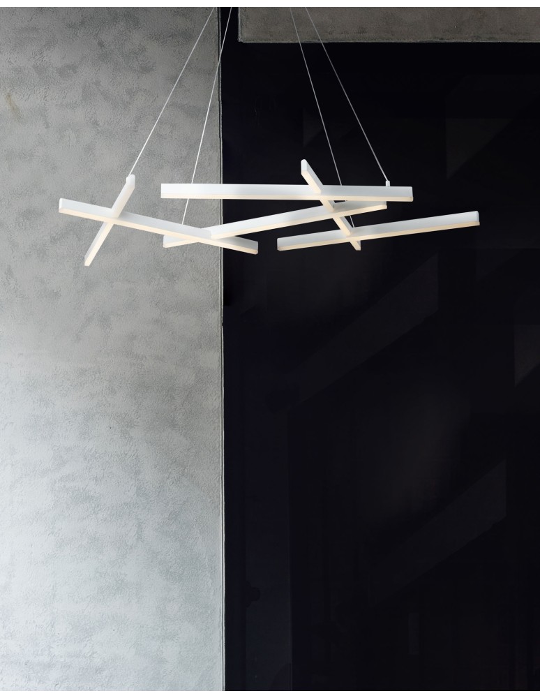LED pendant lamps - Maytoni Line LED 75W 3000K 2600lm pendant MOD016PL-L75W white - product kolory-swiatla.pl 3