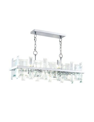 Maytoni Cerezo 8xE14 40W pendant MOD201PL-08N chrome