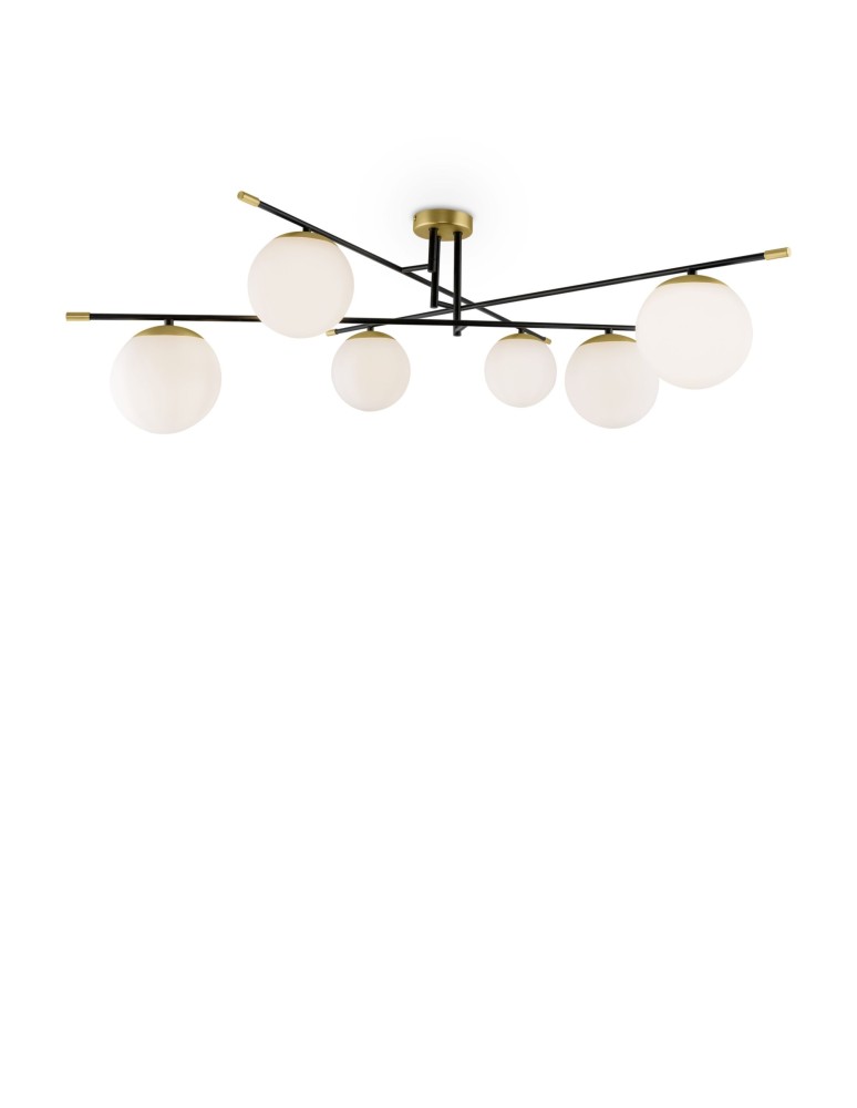 Ceiling lamps - Maytoni Nostalgia Ceiling E14 6x40W Matte Gold MOD048CL-06G - product kolory-swiatla.pl 1