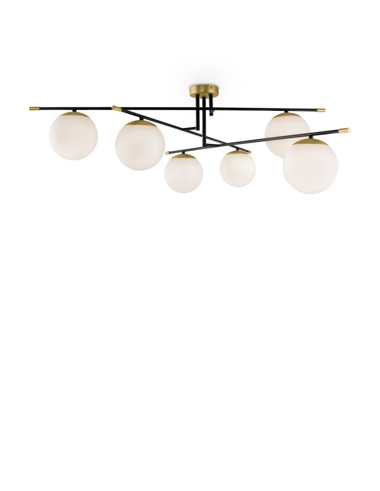 Ceiling lamps - Maytoni Nostalgia Ceiling E14 6x40W Matte Gold MOD048CL-06G - product kolory-swiatla.pl 2
