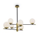 Pendant lamps spheres - Maytoni Nostalgia 6xE14 40W pendant MOD048PL-06G matte gold - product 1