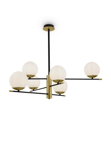 Maytoni Nostalgia 6xE14 40W pendant MOD048PL-06G matte gold