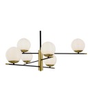 Pendant lamps spheres - Maytoni Nostalgia 6xE14 40W pendant MOD048PL-06G matte gold - product 3