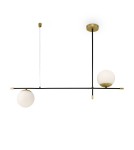 Double pendant lamps - Maytoni Nostalgia Pendant E14 2x40W Matte Gold MOD048PL-02G - product 1