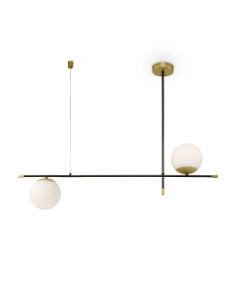 Maytoni Nostalgia Wisząca E14 2x40W   Złoty Matowy   MOD048PL-02G