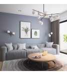 Pendant lamps spheres - Maytoni Nostalgia 9xE14 40W pendant MOD048PL-09G matte gold - product 2