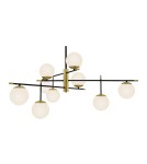 Pendant lamps spheres - Maytoni Nostalgia 9xE14 40W pendant MOD048PL-09G matte gold - product 3