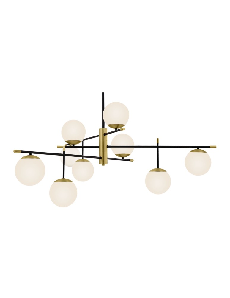 Pendant lamps spheres - Maytoni Nostalgia 9xE14 40W pendant MOD048PL-09G matte gold - product kolory-swiatla.pl 3