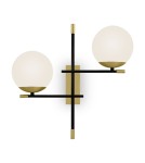 Wall lamps spheres - Maytoni Nostalgia Wall Mounted E14 2x40W Matte Gold MOD050WL-02G - product 2