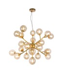 Pendant lamps spheres - Maytoni Dallas 24xG9 28W pendant MOD545PL-24G gold - product 1
