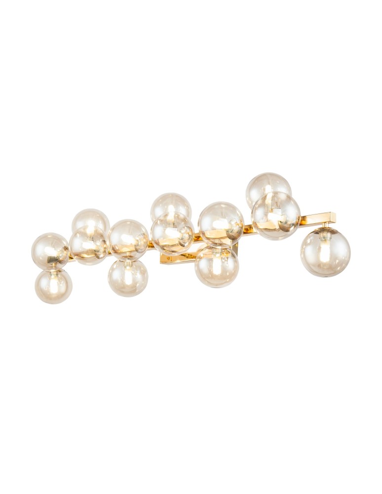 Glamour wall lamps - Maytoni Dallas 13xG9 28W wall lamp MOD547WL-13G gold - product kolory-swiatla.pl 1
