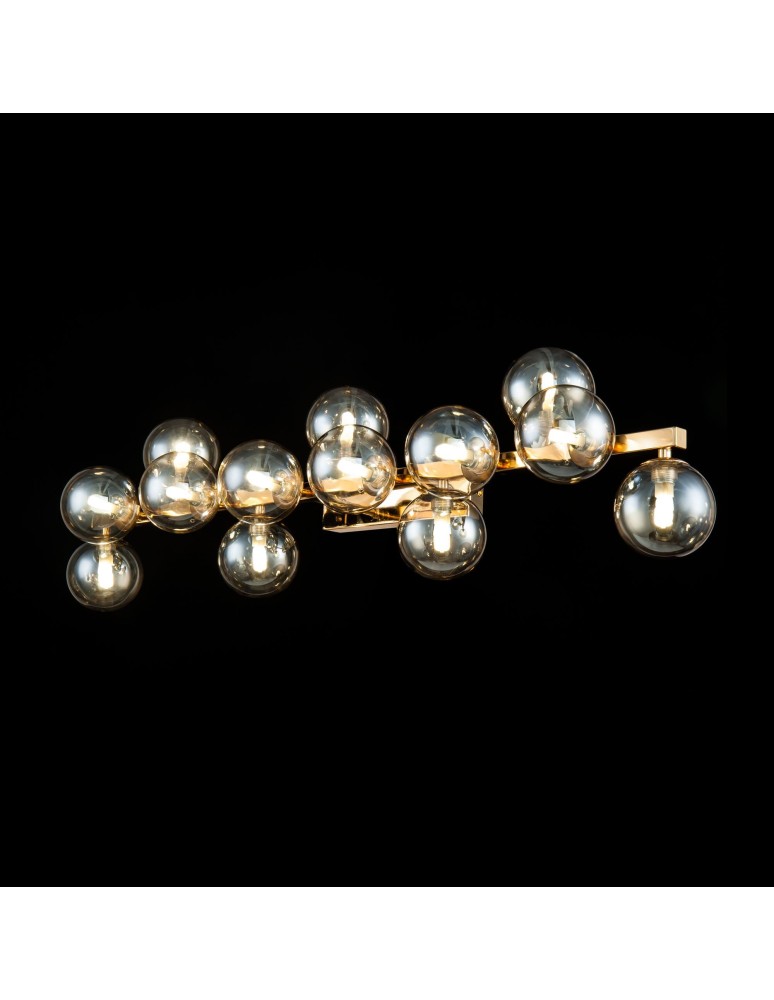 Glamour wall lamps - Maytoni Dallas 13xG9 28W wall lamp MOD547WL-13G gold - product kolory-swiatla.pl 2