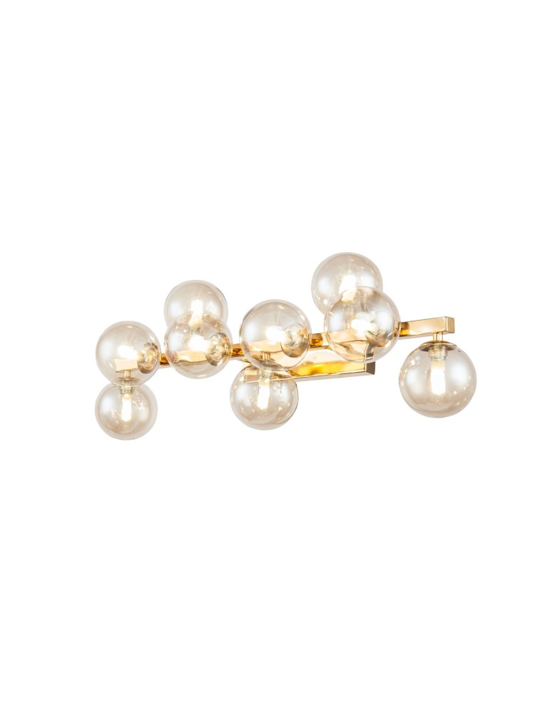 Glamour wall lamps - Maytoni Dallas 9xG9 28W wall lamp MOD547WL-09G gold - product kolory-swiatla.pl 1