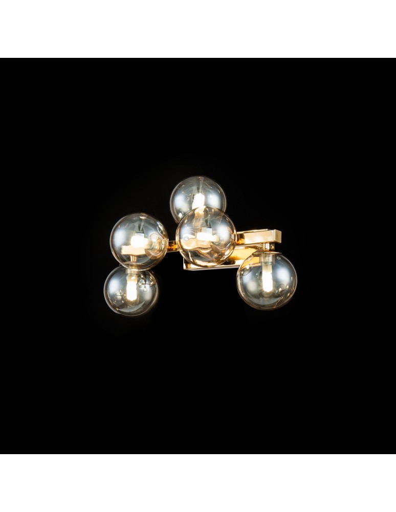 Glamour wall lamps - Maytoni Dallas 5xG9 28W wall lamp MOD547WL-05G gold - product kolory-swiatla.pl 2