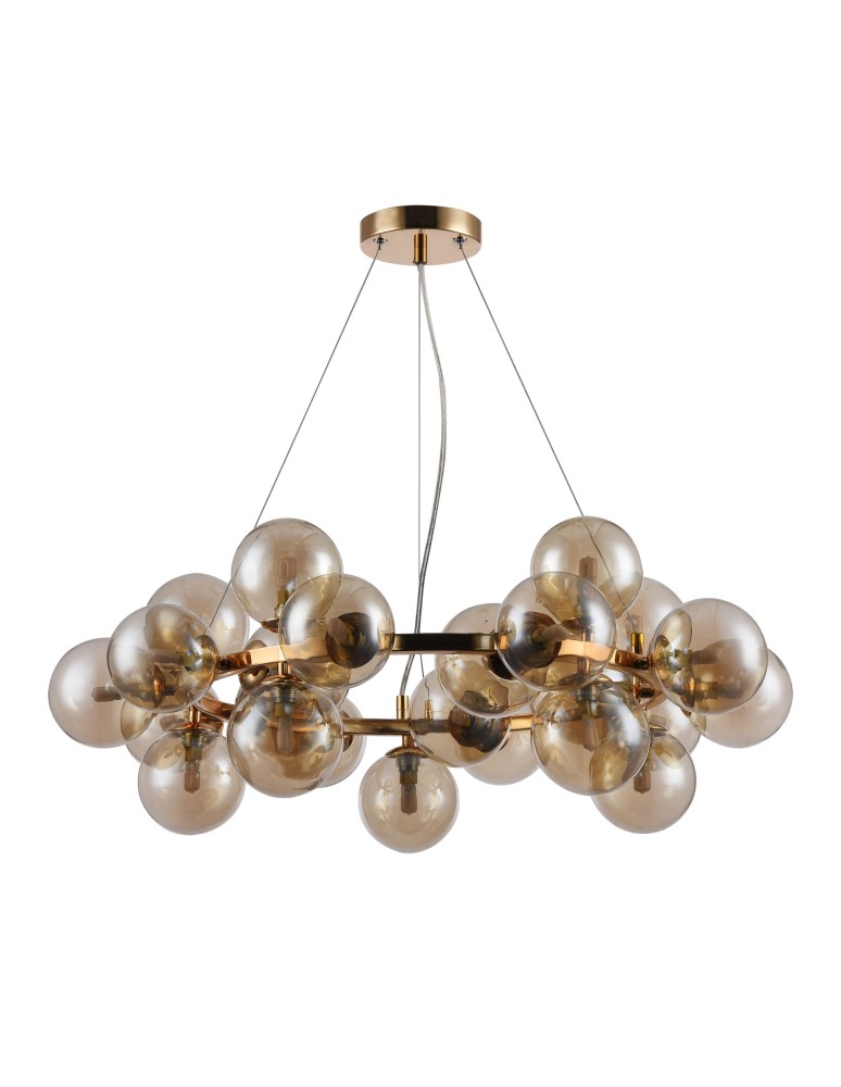 Pendant lamps spheres - Maytoni Dallas 25xG9 28W pendant MOD548PL-25G gold - product kolory-swiatla.pl 5