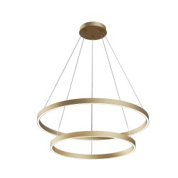 Maytoni Rim Wisząca LED 88.5W 3389K 3975lm Mosiądz  MOD058PL-L74BS4K