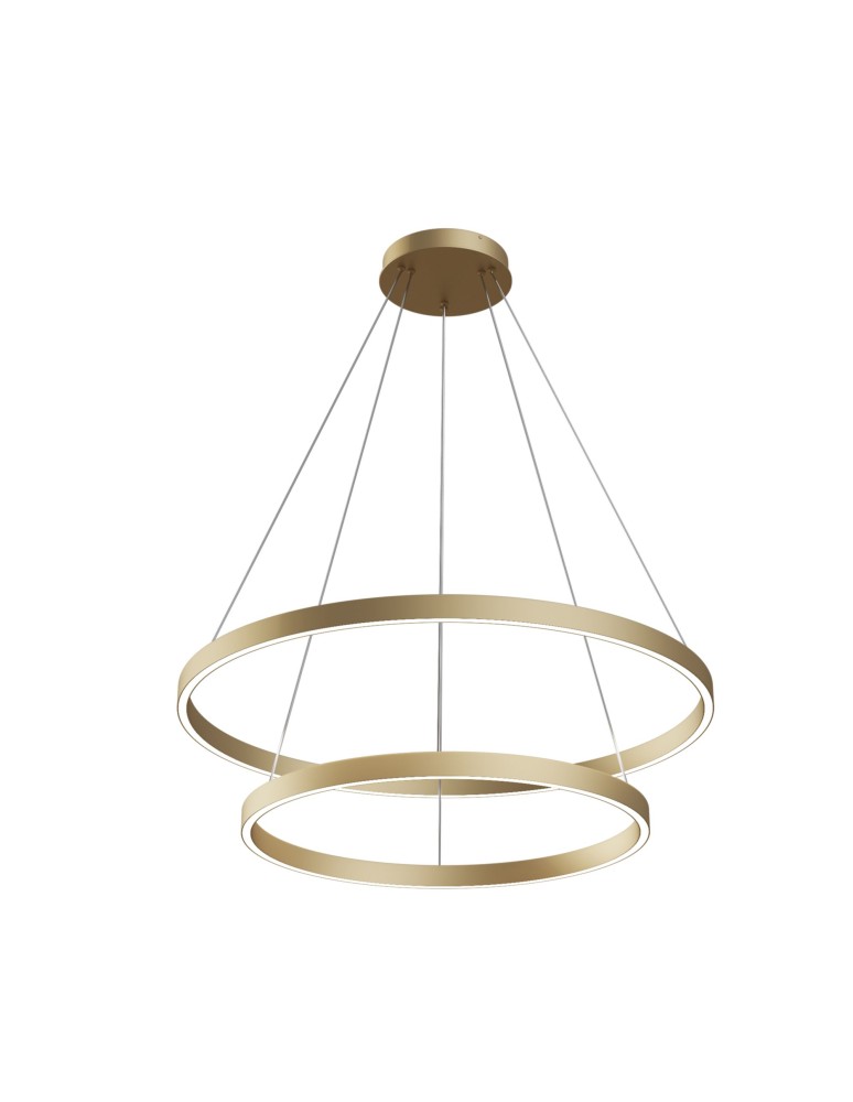 Pendant lamps circles - Maytoni Rim Pendant LED 88.5W 3389K 3975lm Brass MOD058PL-L74BS4K - product kolory-swiatla.pl 1