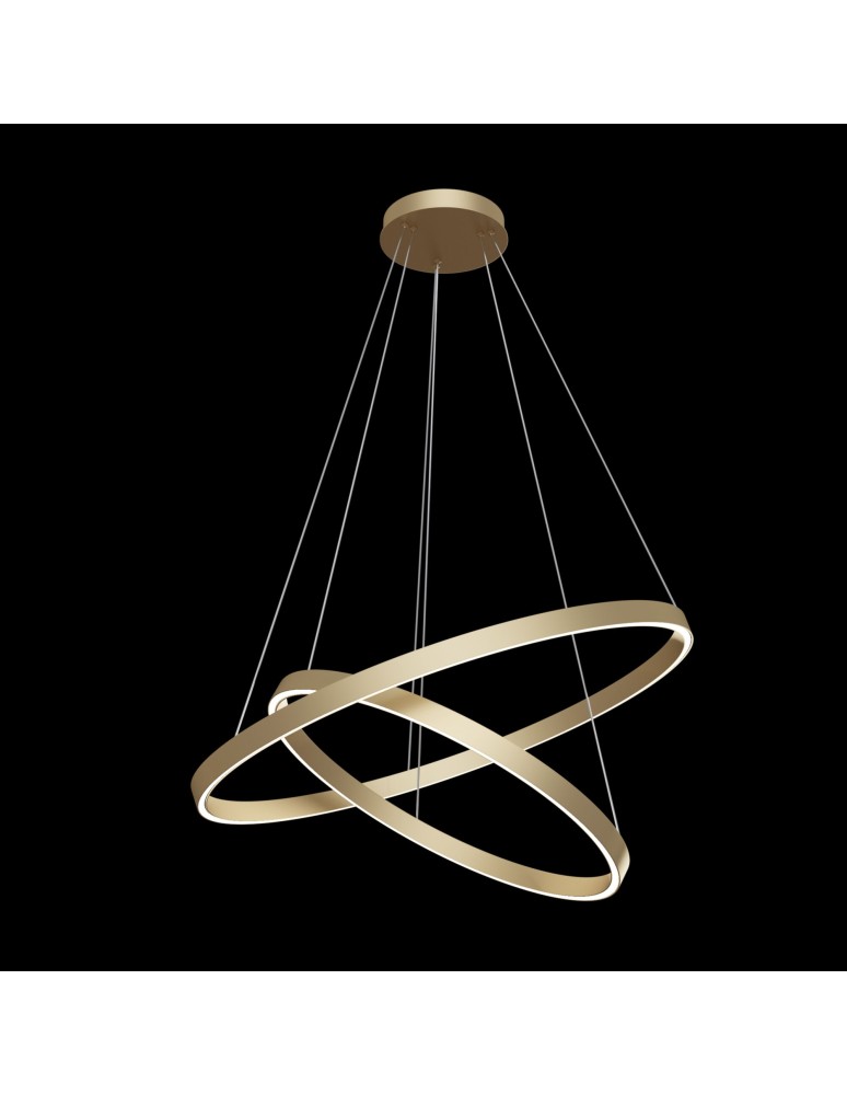 Pendant lamps circles - Maytoni Rim Pendant LED 88.5W 3389K 3975lm Brass MOD058PL-L74BS4K - product kolory-swiatla.pl 2