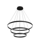 Pendant lamps circles - Maytoni Rim Pendant LED 113.9W 3823K 3191lm Black MOD058PL-L100B4K - product 1
